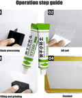 Fiberglass Boat Repair Paste Quick Dry Putty Kit For Scratches And Cracks Gelcoat Touch Up No Mess Gel For Boats Cars And More Black 5 Piece Easy Sand Free Repairs Durable Gelcoat Repair step-by-step guide.