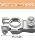 Negative Battery Terminal Assembly With Nut Replacement For Toyota Avalon 1995 2003 MR2 2000 2005, product dimensions shown.