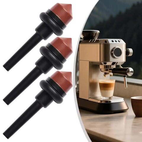 Three Piece Replacement Kit With Copper Bolts And Silicone Sleeves In Black And Red For Coffee Machines Replacement Internal Assembly Parts For Easy Maintenance And Reliable Fit, 3 bolts