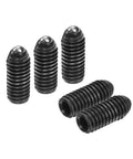 Beefed Up 10 Pack Of M6 X 14Mm Hex Socket Ball Plungers High Carbon Steel Spring Detent Pins Black Shop Ready Hardware Built Tough For Pneumatic And Machine Fixtures - black hex socket ball plungers with a smooth finish.
