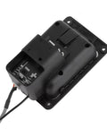 Back view of Folk Guitar Pickup Preamp With Built In Tuner And EQ For Acoustic Electric Guitars Solder Free Install component