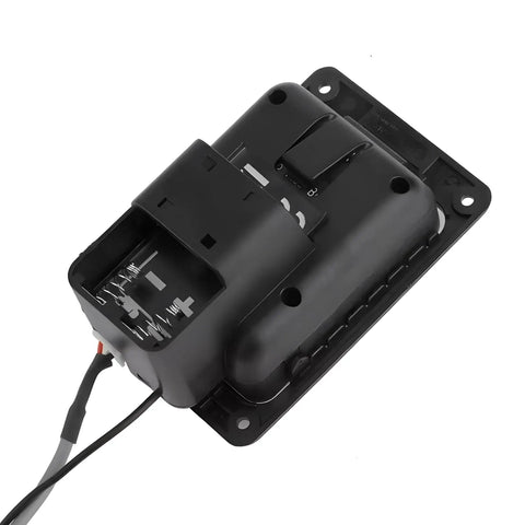 Back view of Folk Guitar Pickup Preamp With Built In Tuner And EQ For Acoustic Electric Guitars Solder Free Install component