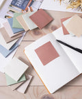 Dope 3x3 Sticky Notes Pack Of 16 Pads With 55 Sheets Each In Vintage Colors Recyclable Paper Super Sticky Adhesive displayed on desk