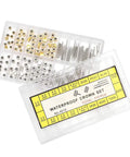 Waterproof crown set for watch repair in Watch Repair Tool Kit With Crown Tool Set, Stem Extender And Crown Replacement Parts.
