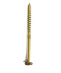 Heavy Duty Bronze Construction Lag Screw with Knurled Shank and Type 17 Point, 6 Inch Length, T30 Driver, side view