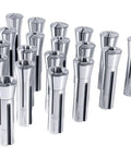 R8 Collets Set 19 Pc 2 To 20 Mm With 1 Mm Increments Pro Grade Hardened And Ground for CNC Milling Lathe and Machining