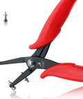 1.5mm Hole Punch Pliers With Replacement Pins For Soft Metals Pro Grade Long Reach Round Hole Tool For Jewelry Making