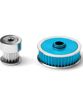 Radio Control Car Transmission Upgrade Kit With Low Noise Belt Drive Conversion For TT02 1 To 10 Scale Radio Control Cars CNC Machined Gears System Durable High Precision Parts To Boost Power Transfer And Smooth Shifts. CNC aluminum pulleys