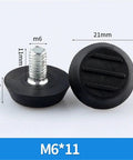 Heavy Duty Threaded Leveling Feet Set Screw In Adjustable Furniture Levelers For Chairs And Tables 4 Pieces M6 Size
