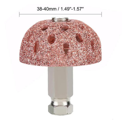 Badass 38mm Tire Buffer Wheel For Auto Grinder Tool With Coarse Grit Tungsten Alloy Grinding Head And Patch Roller, 38-40mm size.