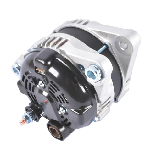 Alternator Replacement Compatible With Hyundai Santa Fe Genesis Kia Sedona Sorento 150A 12V CW 6 Groove Pulley side view