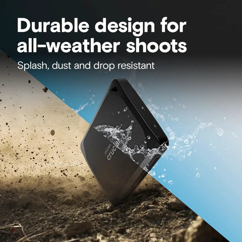 X10 Pro 4TB Portable SSD With Up To 2100 MBps Read And 2000 MBps Write, splash and dust resistant in rugged environment