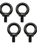 Set of 4 Heavy Duty M10 304 Stainless Steel Lifting Eye Bolts with Machinery Shoulder Design for Industrial Use