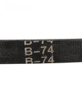 Close-up of V Belt B Section 74 Inch Inner Length Neoprene Rubber Drive Belt for Machinery and Equipment Oil and Water Resistant
