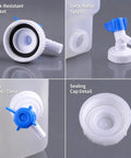 On The Go Water Container With Spigot For Outdoor And Car Use 3L 5L Or 10L Capacities showing spigot and cap details