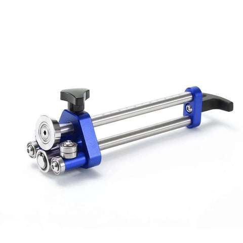 Pro Grade 1 Station Sheet Metal Roller Bender For Pros Quick Setup, lightweight tool with angled roller for scratch-free bending.