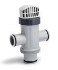 Replacement Dual Split Hose Plunger Valve 11872 For Above Ground Pool Pumps Opens And Closes Water Flow Splits Hoses To Stop Suction Or Vacuum Like A Pro Pool Maintenance Part, gray plastic