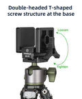 GS01 Arca Swiss Rifle Saddle Mount For Hunting Tripods With Quick Release Plate showing double-headed screw structure