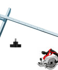 Rip Straight Cuts Like A Boss With This Badass 49-22-1001 Circular Saw Rip Fence Guide Kit, shown with a black screw fitting.
