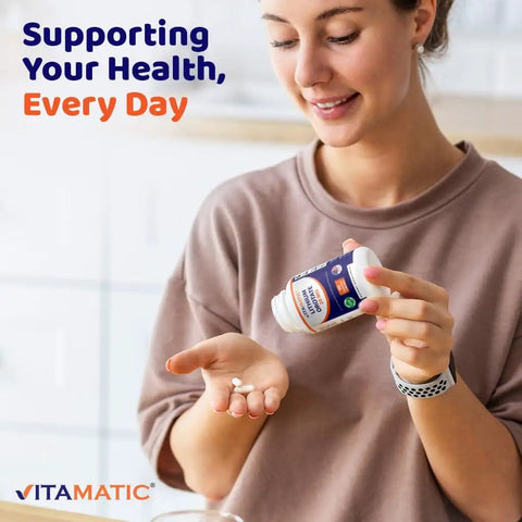 Woman holding bottle of Lithium Orotate 20mg Mood Support Supplement With Bioavailable Formula 90 Veggie Caps Gluten Free Non GMO
