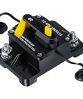 60 Amp Marine Circuit Breaker For Trolling Motors Up To 48V Waterproof Beefy Heavy Duty Battery Protection, front view.