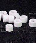 110 Piece Plasma Cutter Consumables Set With Ceramic Cups Electrodes Nozzles And Gas Rings For Cut40 50 Plasmatorch Parts High Durability, white ceramic cups