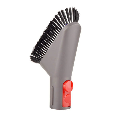 Ultra Soft Dusting Brush Attachment For Dyson Gen5 V15 V15s V12 V11 V10 V9 V8 V7 Vacuums, side view, soft bristles, grey body