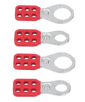 Lockout Hasp With 6 Hole Design For Industrial Gear Galvanized Steel With Nylon PA Handle 1 In And 1.5 In Jaw Padlockable Isolation Tool
