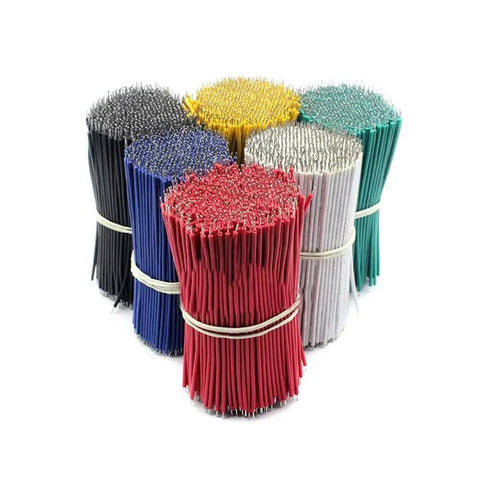 120 Piece 24AWG Tin Plated Breadboard Jumper Wires Set 8 Cm Fly Wires For Prototyping And Soldering Tin Conductor Cables Six Color Options