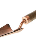 Copper Plated Transplanter Shovel With Wooden Handle And Leather Hanger Pro Grade Garden Tool For Precise Planting No Assembly Needed