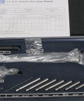 Fowler dial bore gauge kit with extender, 1.4-6 in range, blue case with extension rods