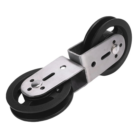 Beefy Dual Pulleys For Cable Machines With Rotating Wheel, Silent Operation, Pro Grade Heavy Duty Pulley System for home gym