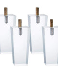 Heightened Waterproof Acrylic Furniture Legs: Heavy-Duty Support For Kitchen Cabinets, Dressers, And TV Stands - Damp-Proof