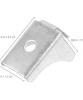Heavy Duty Shelf Clips And Pegs For File Cabinets Kitchen Cabinets Bookcases And Metal Shelving Supports 200 Piece Anti Oxidation Bearing Frame Clips For Stable Secure Storage shown in metal with dimensions