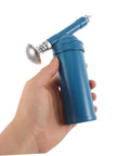 Hand holding Mini Grease Gun 80cc With Locking Nozzle Manual Lubrication Tool For Excavators Cars And Industrial Equipment.