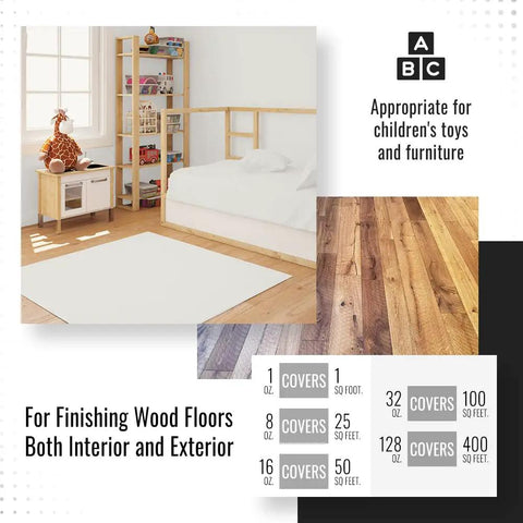 Pure Tung Oil For Wood Finishing, Food Grade And Waterproof, 16 Oz, wood floors and furniture in children's room, matte finish