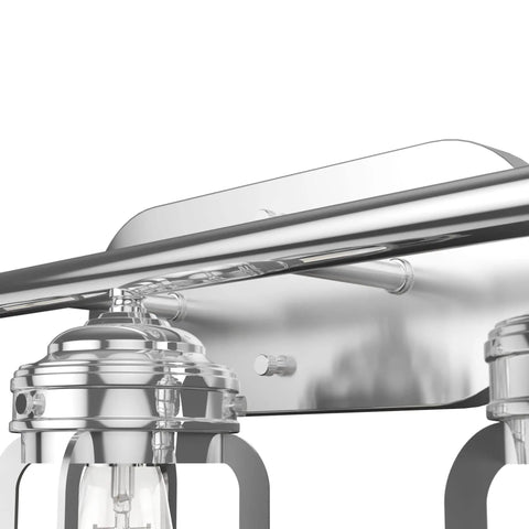 Close-up of the Starklake 3 Light Noble Bronze Vanity Light Dimmable for Bedrooms Kitchens Bathrooms Foyers Medium Size Fixture