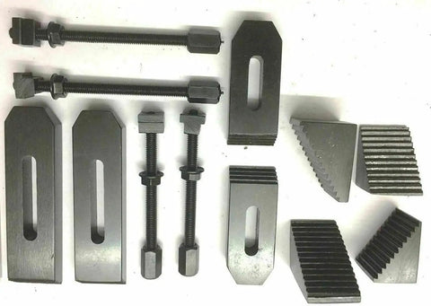 24 Pcs Clamp Kit Set M6 For Rotary Tables Milling Tables And Face Plates Universal Work Holding Set with nuts and clamps