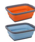 Two Pack Collapsible Sink With 2.25 Gallon Capacity Each Foldable Dish Tub For Washing Dishes Camping Hiking And Home Use Portable Washing Basin