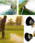 Copper Atomizing Irrigation Nozzle For Spraying And Misting, Pro Grade Adjustable Water Sprayer in garden and field use images