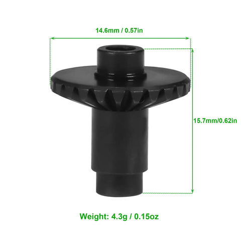4Pc Steel Machined Ring Gear And Pinion Set 22/12T For 1/18 RC Crawler Upgrades with dimensions and weight indicated