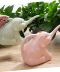 Set of 3 Animal Shaped Watering Cans With Long Nose Spout And Ergonomic Handle For Indoor And Outdoor Plant Care Refillable Eco Friendly Garden Tools In Assorted Green Pink Blue, pink and white