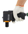 Legit 1/2 Inch Pneumatic Impact Wrench Short Body Mini Air Gun Trigger Style Compact Rig in hand with glove.