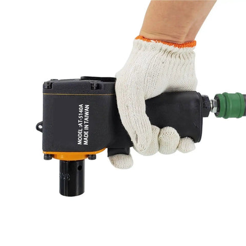 Legit 1/2 Inch Pneumatic Impact Wrench Short Body Mini Air Gun Trigger Style Compact Rig in hand with glove.