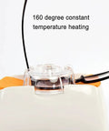 Straight Up Pro Grade Eyeglasses Frame Heater With Zero Fuss Ceramic Hot Air Warmer showing 160C heating element for lens shaping.