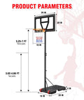 Product parameters of Kids Adjustable Basketball Hoop System Portable 3 To 7 Ft For Backyard Driveway Or Indoor Play