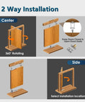 Heavy Duty Door Pivot Hinge For Wood Doors And Bookcases Hidden Invisible Pivot Hinge With 360 Degree Rotation Stainless Steel Rustproof