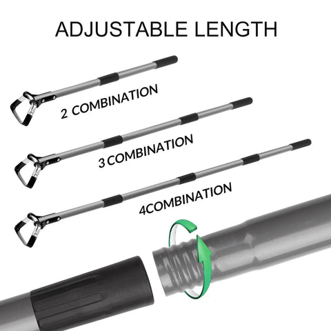 Adjustable Length Action Hoe For Weeding Stirrup Hoe Loop Hoe Gardening Tool with combinations and threaded adjustment close-up