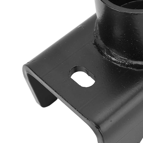 Close-up of the carbon steel Jack Axle Adapter Lifting Saddle for Bottle Jacks showing round axle contact design.