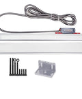 Pro Grade 0.005mm Precision Linear Scale Encoder With Optical Grating Ruler Sensor kit, showing scale, bracket, and screws